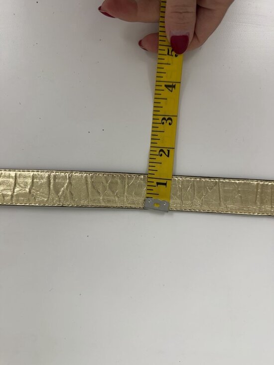 r. olivieri designs Women\'s vintage gold Genuine Leather Belt 90s Y2K main image 12